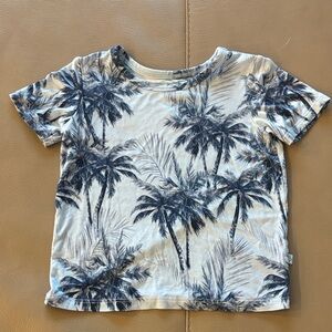 Posh Peanut Palm Tree Print Kids Shirt
